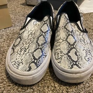 Snakeskin Slip On Vans